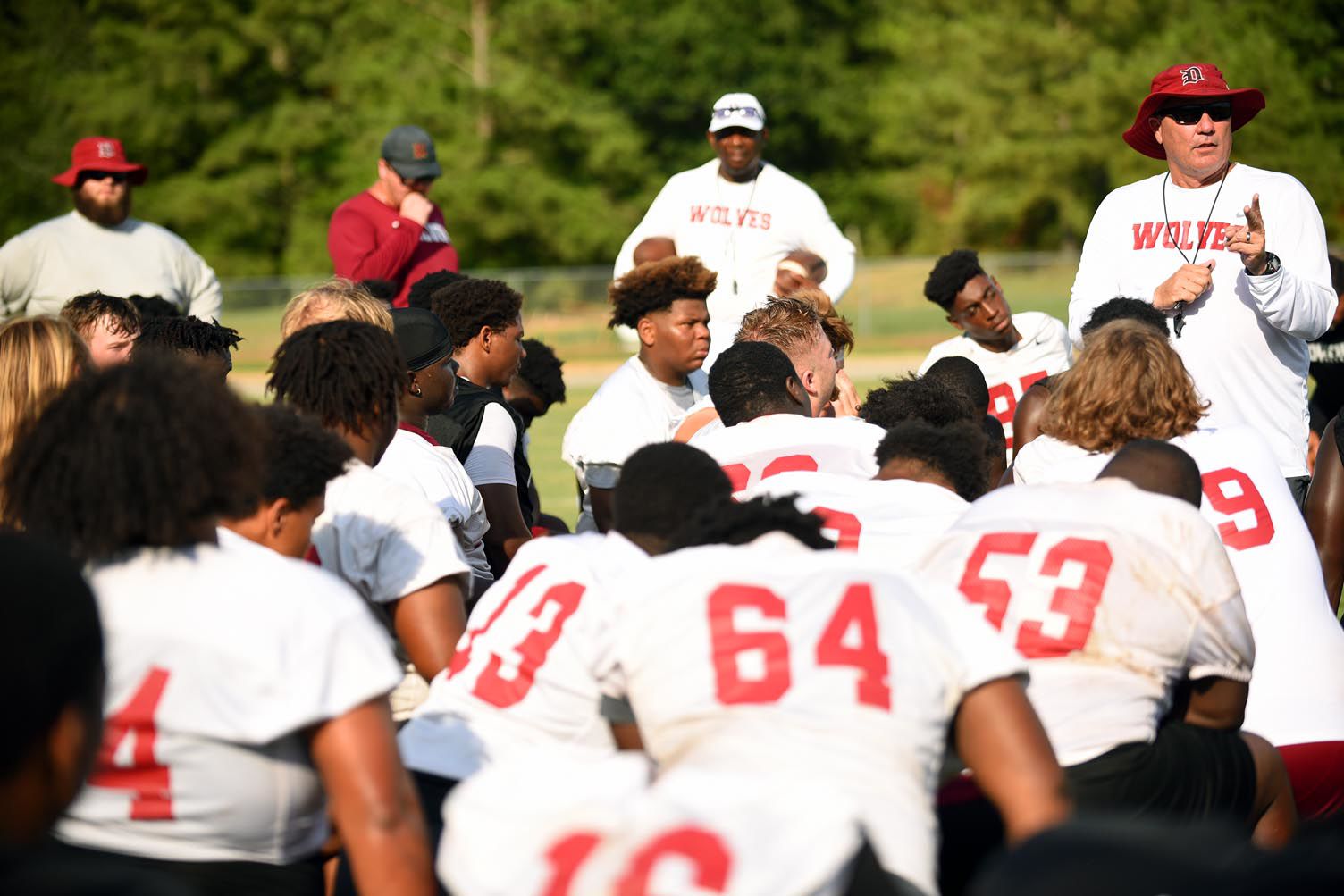 Dothan High Wolves begin football practice
